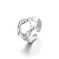 ราคา Punk Geometric Irregular Liquid Lava Waterdrop Shaped Open Rings For Women Vintage Silver Color Metal Rings Personality Jewelry (20604207801)