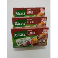 ราคา ซุปก้อนคนอร์ รสเนื้อ ขนาด6ก้อน Knorr Beef Stock 6 Cube Kiub Pati Lembu 6 kiub 60G HALAL Product of Malaysia (16376714125)