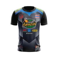 ราคา ราคาถูก เนื้อผ้าดี เสื้อกีฬาพิมพ์ลาย คอกลม รุ่นอเมซอน (19925028402)