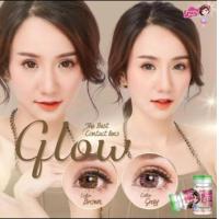 ราคา คอนแทคเลนส์ รุ่น Glow Clover มีสีเทา ตาล Gray Brown มีค่าสายตาปกติ 0 00 (20566700822)