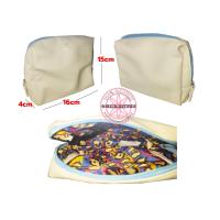 ราคา ของแท้ กระเป๋าเครื่องสำอาง SISLEY White Pouch with pastel blue zip (16826861870)