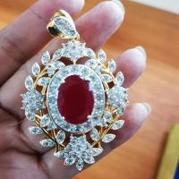 ราคา Inspire Jewelry จี้พลอยนพเก้า ทรงกลม สวยงามมาก จี้บุษราคัม จี้ทับทิม โกเมน ไพลิน ฯลฯ ฝังเพชรพลอย CZ งานจิวเวลรี่ งดงาม size 5x5cm (17155341593)