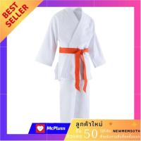 ราคา ชุดยูโด ไอคิโดสำหรับเด็กรุ่น 500 สีขาว ขนาดส่วนสูง110ซม เสื้อคลุมยูโดทั้งตัว ชุดสวมกีฬาไอคิโด ผ้าคลุมออกกำลังกาย EXERCISE SUIT COSTUME บริการเก็บเงินปลายทาง 500 KIDS JUDO AIKIDO UNIFORM WHITE (2272550