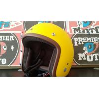 ราคา หมวกกันน็อคคลาสสิค Avex Lb Plus สีเหลืองด้าน ขอบน้ำตาล (12605652758)