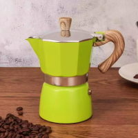 ราคา KAMPING ชุดหม้อต้มกาแฟสด มอคค่าพอท moka pot 3cup สีเขียว เครื่องบดเมล็ดกาแฟ มือหมุน (9081719703)