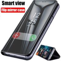 ราคา สำหรับ Samsung Galaxy S23 S22 S21 S20 Ultra S6 S7 Edge S8 S9 S10หมายเหตุ8 9 10 20 Plus เคสโทรศัพท์สมาร์ทดูฝาครอบพับฝาเป็นฐานกระจกปลอก (13294176561)