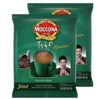 ราคา Moccona Trio Espresso 3in1 มอคโคน่า ทรีโอ เอสเพรสโซ่ กาแฟทรีอินวัน 18g x 27ซอง 2แพค (21179463461)