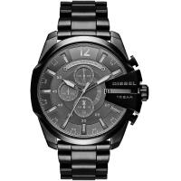 ราคา Diesel Mens DZ4355 Mega Chief Black Ip Watch (20364040115)