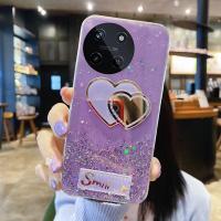 ราคา เคสโทรศัพท์ KONSMART สำหรับ Realme 114G 5G 11X5G 11 Pro 11 Pro 11 5G A38 OPPO 4G ใหม่ล่าสุด2023ดาวกากเพชรส่องแสงเป็นประกายวิบวับอวกาศรูปหัวใจ Tpuนิ่มชนิดใสยืดหยุ่นได้เคสใส่โทรศัพท์สำหรับ Realme C51 C5