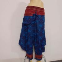 ราคา กางเกงม้งผ้าฝ้ายพิมพ์ลาย กางเกงผ้าไทย กางเกงผ้าฝ้าย กางเกงผู้หญิงเอวแต่งด้วยผ้าทอมือ ลายผ้าอาจแตกต่างกันนะ แต่สืเดียวกันค่ะ (17456662628)