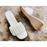 ราคา รองเท้าส้นตึก 3นิ้ว รองเท้าพื้นสูง รองเท้าหน้าจีบGooddy พร้อมส่ง (16888315764)