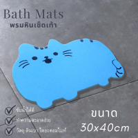 ราคา พรมหินเช็ดเท้า พรมเช็ดเท้า แร่หินเช็ดเท้า แห้งไว ไร้กลิ่นอับ ไม่ต้องซัก ซึมซับน้ำเร็ว ขนาด 30x40cm ฟรี แผ่นกันลื่น (6782836655)