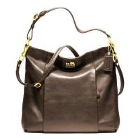 ราคา กระเป๋าสะพาย COACH แท้ รุ่นหรูจาก Shop หนังแท้ทั้งใบ สวยหรูมาก ใบใหญ่ มีสายยาว COACH 21224 MADISON LEATHER ISABELLE BAG (10134209)