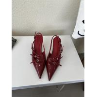 ราคา Womens Pointed Toe Patent Leather Low Cut Mid Heel High Heels 7cm (21192904003)