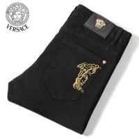 ราคา 2020 ใหม่เดิมVERSACEผู้ชายยืดหลวมพอดีกางเกงยีนส์ผู้ชายเย็บปักถักร้อยกางเกงยีนส์แบรนด์ใหม่สไตล์กางเกงขนาดบวก 28 38 (20191705258)