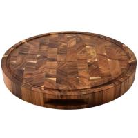 ราคา Acacia Wood End Grain Cutting Boards Wooden Butcher Block Meat Cutting Wood Thick Board Round Wood Chopping Boards (15156100976)