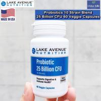 ราคา โปรไบโอติก Probiotic 10 Strain Blend 25 Billion CFU 60 Veggie Capsules Lake Avenue Nutrition โปรไบโอติคส์ Probiotics (6399964758)