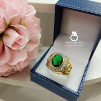 ราคา แหวนพลอยชาย 056 รุ่นเคลือบทองหนาพิเศษ เสริมฮวงจุ้ย แหวนเพชรcz แหวนทองไมครอน แหวนทองชุบ แหวนทองสวย แหวนใส่ออกงาน แหวน (3258318746)