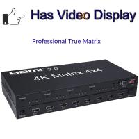 ราคา 4x เมทริกซ์ HDMI 4K 60Hz ตัวแปลงอุปกรณ์สลับวิดีโอ4อิน4เอาต์พุต4สวิทซ์แยกพร้อม RS232 IR สำหรับ PS4กล้อง DVD กับโปรเจกเตอร์ทีวี (19940530400)