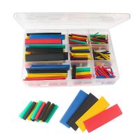ราคา 328pcs box 2 1 Heat Shrink Tubing Electrical Insulation Sleeve Waterproof and Shrinkable Wrap Tube DIY Cable Protection Tubing (20881809177)