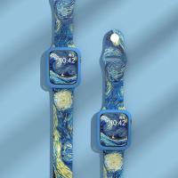 ราคา Suitable for Apple watch s8 strap silicone AppleWatch5 6 printed se creative iwatch s7 strap 45mm (20800973144)