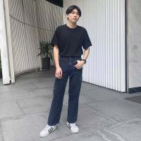 ราคา Golden Zebra Jeans กางเกงยีนส์ชายคาร์โก้สียีนส์ซีด สีน้ำเงิน สีดำ กางเกงยีนขายาวเอวสูงทรงกระบอกตรง กางเกงวินเทจ ส่งเปลี่ยนฟรี (19929891185)