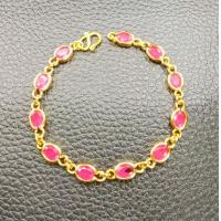 ราคา สร้อยข้อมือสังวาลย์หุ้มขอบหนาสวยครบสี งานเคลือบพิเศษเกรด A ยาว 16 20 ซม N1729 N1736A (9997281249)