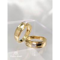 ราคา แหวนแต่งงาน แหวนคู่ แหวนเพชรแท้ ทองแท้ รุ่น Sagitta (20499311519)