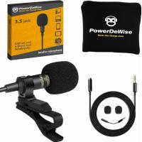ราคา PowerDeWise Professional Grade Lavalier Lapel Microphone Perfect for iPhone Phone or Camera Blogging Vlogging ASMR Recording Video Tiny Shirt Microphone with Easy Clip On System (20140707583)
