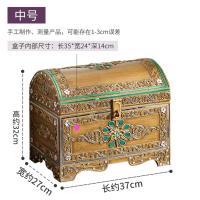 ราคา THAILUCKY หีบสมบัติ หีบไม้ ฝาโค้ง สีทองเก่า 3ขนาด กล่องไม้ใส่ของ กำปั่น ทรงหีบสมบัติฟาโรห์ หีบใส่เงินใส่เครื่องประดับเดินเส้นแต่งกระจกสี (19490641260)