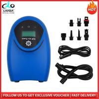 ราคา LIXADA เครื่องอัดอากาศแรงดันสูง20PSI ปั๊มลมไฟฟ้าแบบพกพาปั๊มลมและที่ปั๊มปล่อยลมออกพร้อมหัวฉีด7หัวสำหรับไม้พายที่ตั้งแผ่นกระดานโต้คลื่นเรือพอง (19004538094)