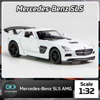 ราคา โมเดลรถเหล็ก Mercedes Benz SLS AMG ขนาด 1 32 มีไฟหน้าไฟท้าย มีเสียง เปิดประตูได้ โมเดลรถยนต์ รถเหล็กโมเดล โมเดลรถ (13907404471)