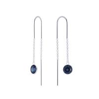 ราคา Silver thai Silver Blue Cubic Zirconia Chain ต่างหูห้อยเครื่องประดับเงินแท้ต่างหูระย้าเพชรczสีฟ้าต่างงหูแบบติดหู ต่างหู ต่างหูห่วง ใส่แล้วไม่แพ้พร้อมส่ง (9790321141)