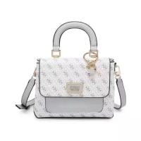 ราคา GUESS New European and American fashion middle aged pendant aging printing hand held single shoulder all match diagonal handbag (19707194899)