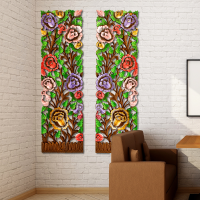 ราคา ไม้แกะสลักภาพวาดไม้สักแกะสลักงานฝีมือบ้านโรงแรมดอกไม้ตกแต่งภาพวาดขนาด 35 120 ซม (19959049725)