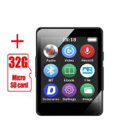 ราคา เครื่องเล่น MP3เพลงแบบพกพา BT ไร้สาย HiFi แบบกดดิจิตอลขนาดเล็กเครื่องเล่นเพลงมีเสียงเครื่องเล่นเสียง Walkman สีดำขนาดเล็ก Mini MP3 Player (21286816009)