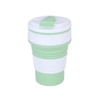 ราคา ถ้วยซิลิโคนแบบพับได้สำหรับทนความร้อนได้แก้วน้ำกลางแจ้งขนาด350มล แก้วยุบลงได้พับเก็บได้แบบยืดหดได้พร้อมฝาปิดสำหรับการเดินทางการตั้งแคมป์ (21007159498)