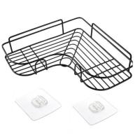 ราคา ชั้นวางของเข้ามุม ขั้นวางอเนกประสงค์ ชั้นวางของในห้องน้ำ ชั้นเข้ามุมสามเหลี่ยม ชั้นวางในครัว มีสีดำ สีขาว (12222015232)