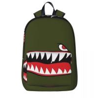 ราคา Shark Camo กระเป๋าเป้สะพายหลังลายพรางกระเป๋าหนังสือนักเรียนกระเป๋าสะพายไหล่แล็ปท็อป Rucksack กระเป๋าเดินทางแฟชั่นกระเป๋านักเรียนเด็ก (20160779037)