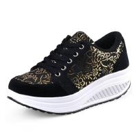 ราคา Women Toning Shoes Wedge Slimming Fitness Swing Shoes Female Platform Height Increasing Breathable Sports Sneakers Eu35 42 (11739929033)