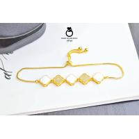 ราคา สร้อยข้อมือแฟชั่น B163 ไซต์ฟรี รูดปรับขนาดได้ สร้อยข้อมือทองไมครอน สร้อยข้อมือสวยๆ ทองสวย ทองชุบ (19600299683)