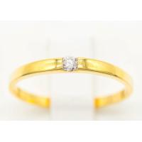 ราคา Happy Jewelry แหวนเม็ดเดี่ยว น่ารักๆ ทองแท้ 9k 37 5 เพชรเกสร ME532 (16829935709)