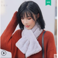 ราคา ผ้าพันคอแบบสอดขน เฟอร์นุ่ม พร้อมส่ง (19540273548)