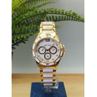 ราคา นาฬิกาRHYTHM Japan ผู้หญิง F1201T คริสตัลSWAROVSKI สแตนเลส เซรามิค วันที่ สัปดาห์ ประกันศูนย์ (18676906004)