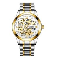 ราคา Fngeen นาฬิกากลไกผู้ชายสีดำคิงคองนาฬิกาสำหรับผู้ชายกันน้ำธุรกิจของขวัญ Tourbillon นาฬิกาข้อมือกลวง6018 (17116624100)