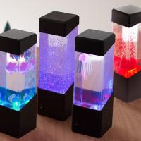 ราคา USB Jellyfish Light LED Color Changing Simulation Submarine Aquarium Table Bedside Lamp Electric Mood Lava Lamp Night Light (10423048902)