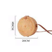 ราคา กระเป๋าทรงกลมใบเล็กสไตล์วินเทจกระเป๋าทรงสี่เหลี่ยมใบเล็กหวายสานแฮนด์เมดสำหรับฤดูใบไม้ร่วงกระเป๋าทรงขนมจีบฉลุลายทรงกลมสำหรับผู้หญิงสะพายไหล่สะพายข้างแบบสดใสน่ารัก (15915688854)