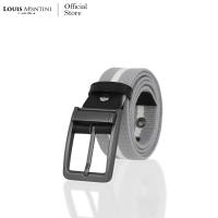 ราคา Louis Montini Canvas Belt canvas เข็มขัดผ้า แคนวาสผสมหนังแท้ เข็มขัดผู้ชาย เข็มขัดแฟชั่น MCT17 (5577998877)