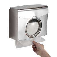 ราคา Paper Towel Dispenser Wall Mounted Drilling Paper Holder Dispenser Stainless Steel Waterproof Bathroom Toilet Tissue Dispenser (10240202378)