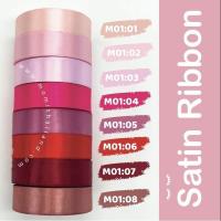 ราคา ริบบิ้นผ้าริบบิ้นซาติน 1 นิ้ว หรือ 2 5cm ยาว25หลา ขนาด4cm 1ม้วน22เมตร พร้อมส่ง (9474593108)